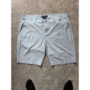 Travis Mathew Golf Shorts Light Blue Men's Size 38 Performance Stretch
